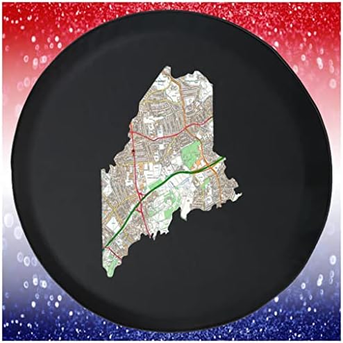 Автомобилни Гуми MaineStreets Карта за пътуване Черно от 30 до 31 инча