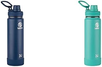 Случайна бутилка за вода Takeya Actives от неръждаема стомана с изолиран капак-улей, 24 грама, Midnight & Actives Изолирано