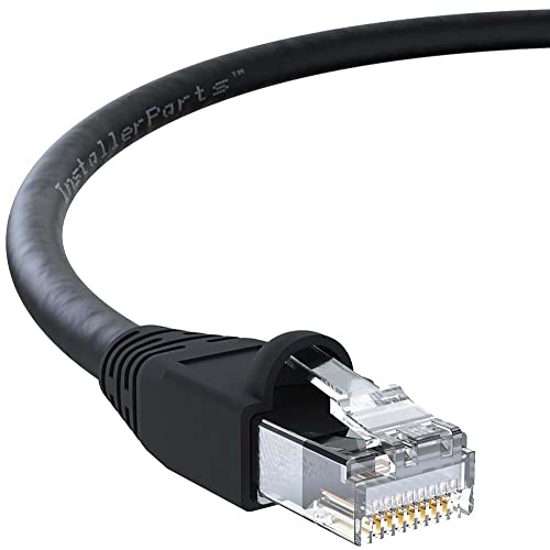 Инсталационните части на Ethernet Кабел основа cat6a, UTP Кабел с качването на 1 КРАК - Черно - Професионалната серия