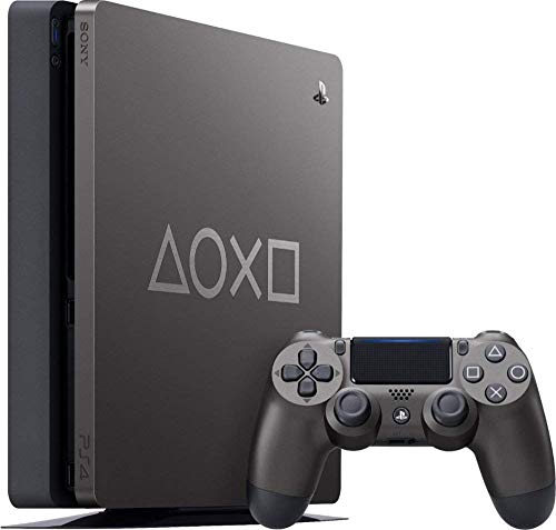 Playstation 4 Slim SSD с капацитет от 1 TB, лимитирана серия Days of Play Steel Black, конзола с комплект контролери,