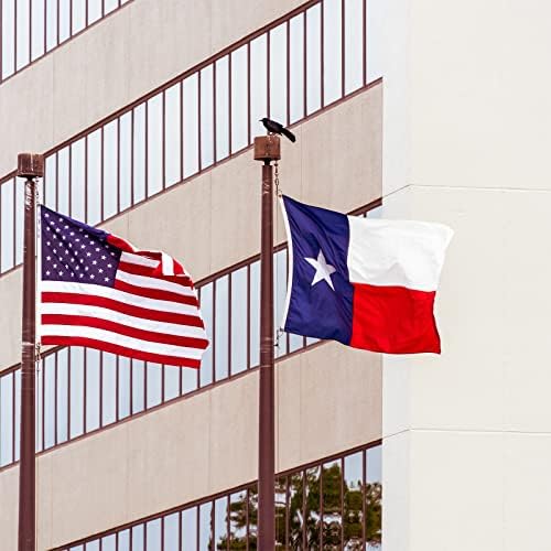 Флаг на Тексас в лодката 16x24 Инча, Бродирани Знамена Тексас, Направени в САЩ, Зашити Ленти с 2 Медни Втулками, Флаг на щата Тексас за Яхти, Мотоциклети, в морето На Отк?