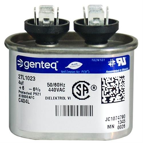 (2) Комплект - Jard 12931 - 7,5 на icf MFD x 440 v ac Сменяеми кондензатори Genteq овална форма C407L / 27L695
