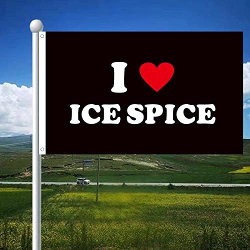 Флаг I love Ice Rapper Spice 3x5 метра за улица и на закрито, флаг Icespice за спални, дневен тракт, стените на общежитието