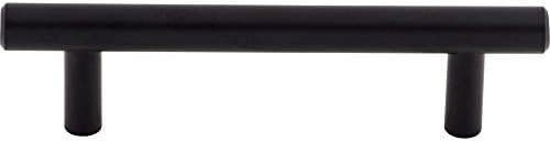 Горна дръжка M988 Колекция Прът пръчки 3-3/4 Hopewell Steel Bar Pull, Плоска Черна