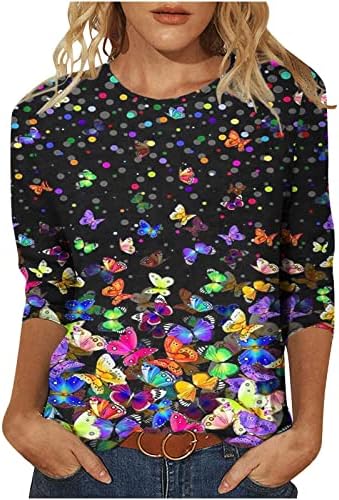 Годишната Реколта Тениска с Графичен Дизайн за Жени, Модни Укороченная Туника с Закручивающимся Възел Отпред, Блузи,