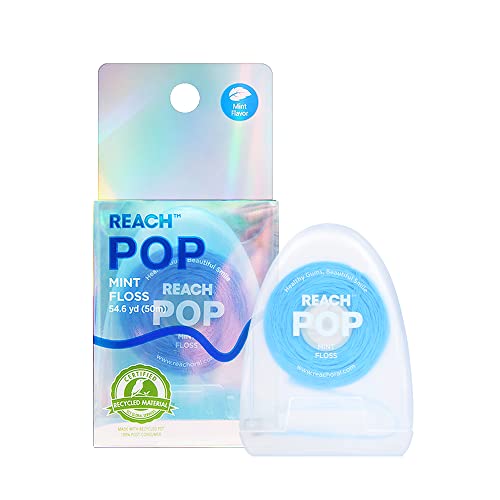 Конец за зъби REACH POP | Екологично чиста опаковка | Без веганского восък и PFAS | Трайност и устойчивост на напукване