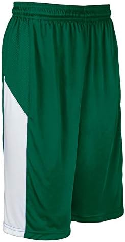 Баскетболна Топка от полиестер CHAMPRO Charge Кратък, Средно за Възрастни, Горски Зелен, Бял