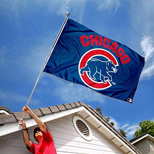 Чикаго Бейзболен Флаг с Шагающим Мечка 3x5 Банер