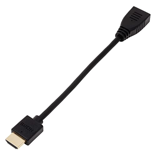 Ainex AMC-HDES01V20 Деликатен и Мек Високоскоростен Удлинительный кабел HDMI, 0,3 фута (0,1 m)