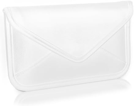 Калъф BoxWave за BLU C5 (Case by BoxWave) - Луксозни Кожена чанта-месинджър, чанта-плик от изкуствена кожа за BLU C5