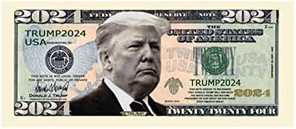 Нова доларова банкнота за преизбиране на Доналд Тръмп в 2024 година лимитирана серия - Опаковка от 25 парчета - Пълноцветен