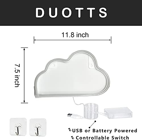 Облак Неонова реклама Duotts, Led Изчислителни Неонови осветителни Тела за Украса на стени, Декоративни Стенни Лампи