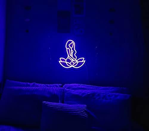 Божествената женствени неонова реклама - Аметистово-Лилави неонови лампи за Естетичен декор спални + Хол, Баланс на Чакрите,